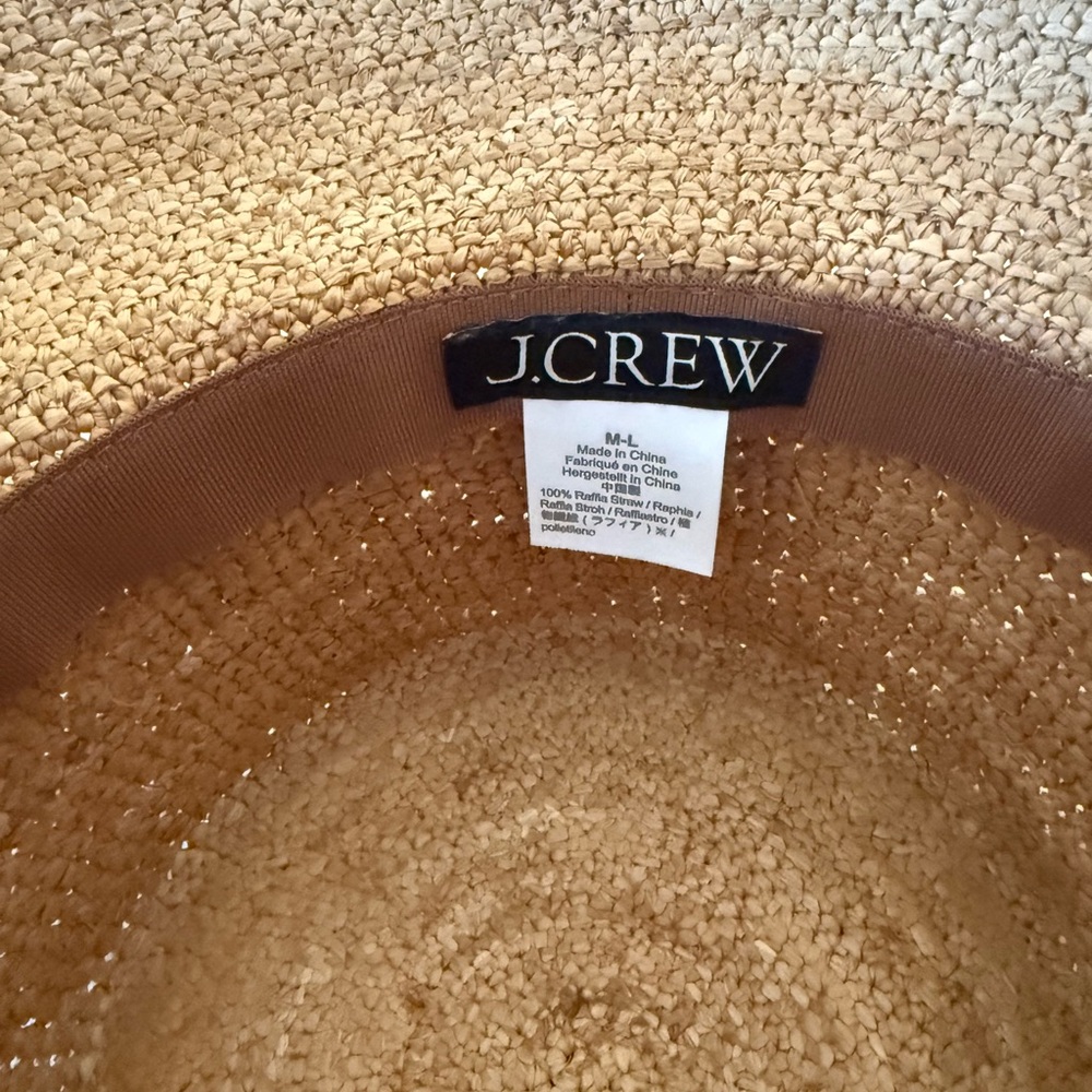J.Crew Wide Brim Raffia Bucket Hat View 4
